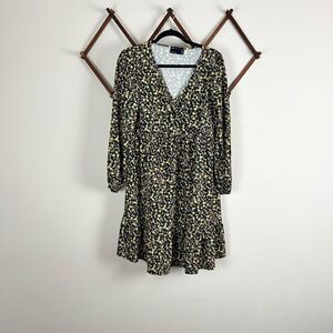 ASOS Design Maternity Ditsy Print Long Sleeve Stretch Dress Size 8 EUC M399
